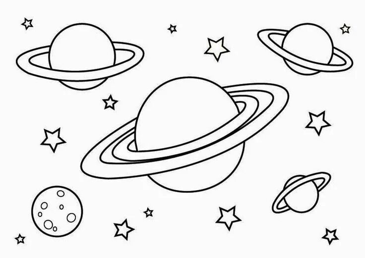 Раскраски для детей космос распечатать бесплатно Pin by Guadalupe on Idea Pins by you Space coloring pages, Planet coloring pages