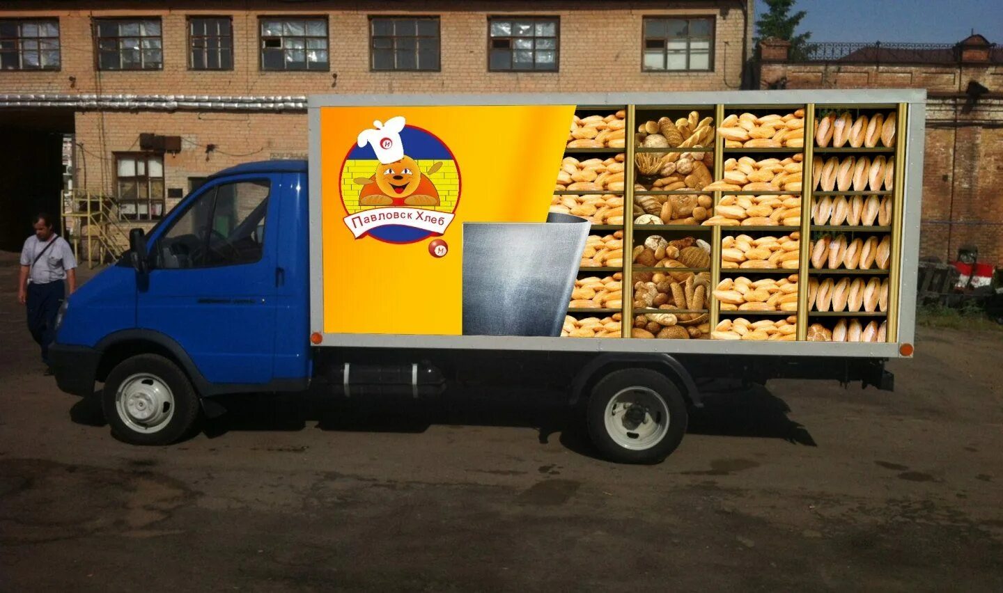 Фургон для хлебобулочных изделий 232560. Газель хлебовоз. ГАЗ 3302 хлебный фургон брендирование. Газель бизнес хлебовозка.