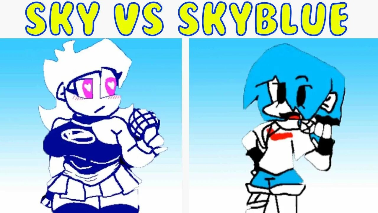 Fnf sky android. Skyblue fnf. new sky fnf. skyblue fnf mod. sky blue friday night funkin.