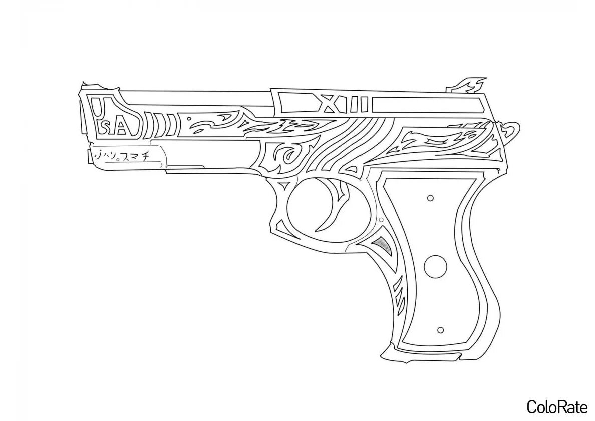Стандофф раскраска распечатать. Пистолет п350 раскраски стандофф2. Г18 пистолет КС чертеж. Раскраски оружие из КС го. Раскраски оружие пистолеты.