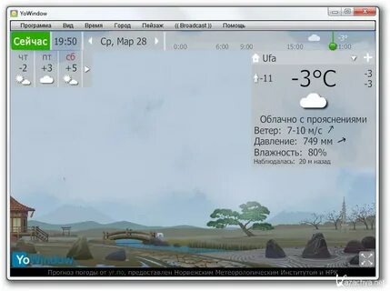 Yowindow погода
