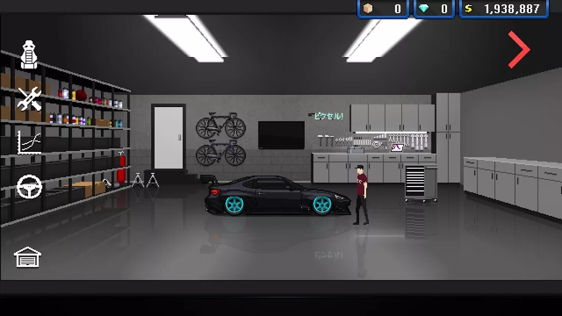 Car racer в злом. Pixel car Racer. Pixel car Racer 1.2.0. Игра гараж. Пиксельный гараж.