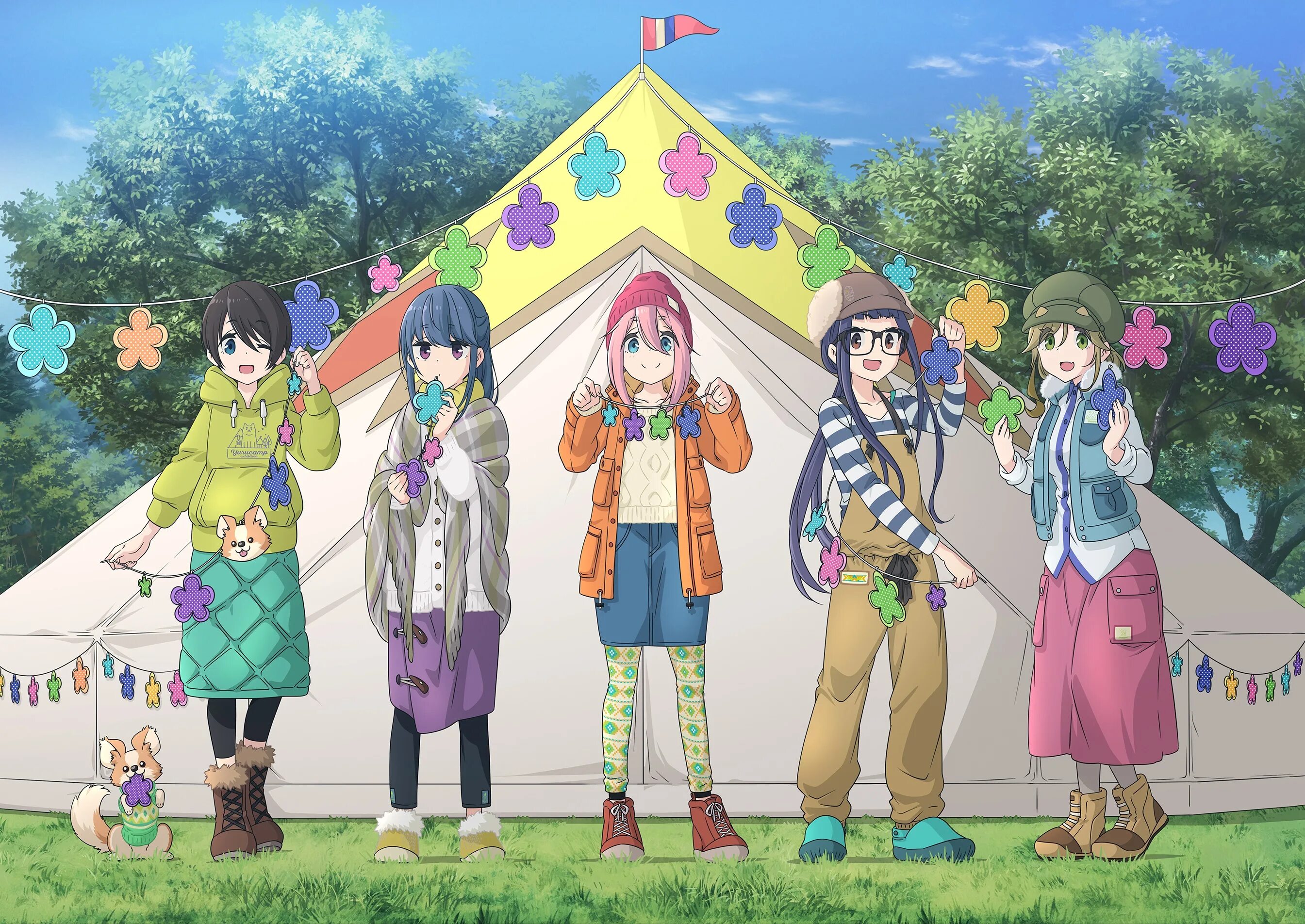 Yuru camp. Лагерь Инуяма Надешико.