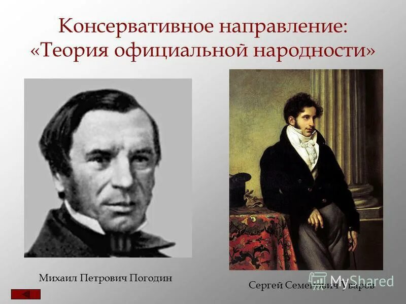 консервативное направление общественные деятели