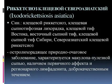 Сыпной тиф клещи