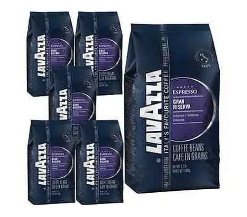 Озон кофе 1 кг. Кофе в зернах Lavazza Gran Riserva. Лавацца синяя упаковка. Lavazza в синей упаковке. Лавацца черная упаковка.