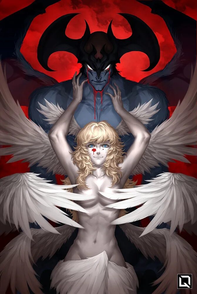 Ангел и демоны список. Devilman Люцифер. Devilman: Crybaby Люцифер.