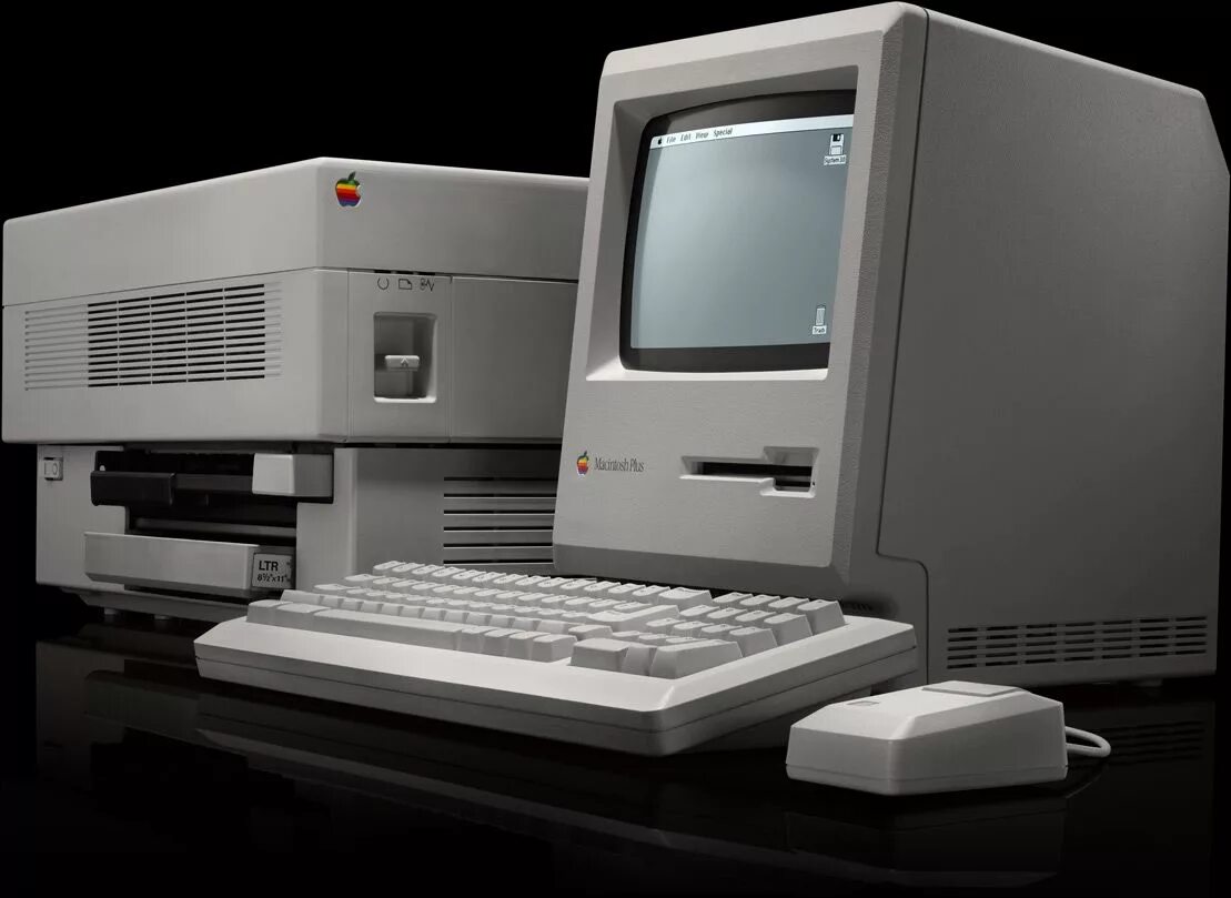 4 поколение купить. Apple Macintosh 2. Apple Macintosh Plus 1986 год. Четвертое поколение ЭВМ. Компьютеры Apple Macintosh.