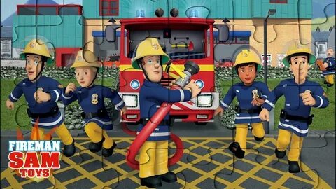 Fireman Sam Puzzle SAM & ELVIS пожарный Сэм İtfaiyeci Sam Sam le. 