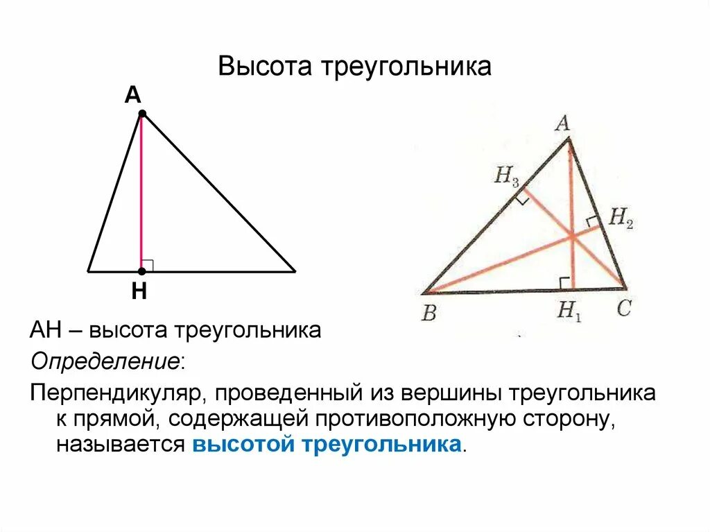 Имеющие высоту. Как провести высоту в треугольнике. Как показывается высота треугольника. Определение высоты треугольника. Как отмечается высота треугольника.