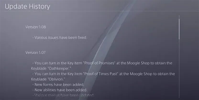 Patch notes