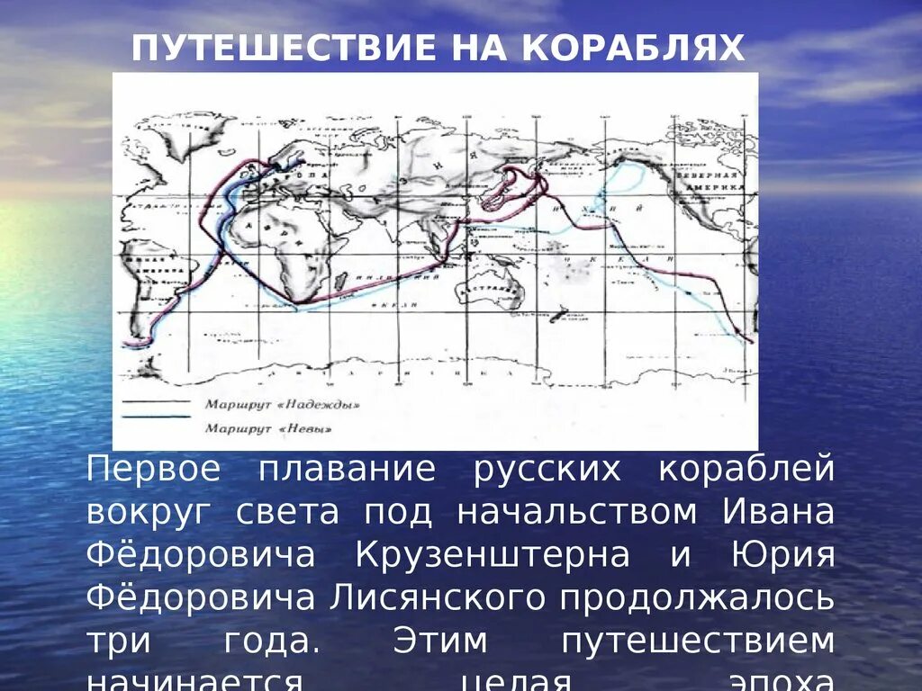 Первая русская кругосветная Экспедиция 1803-1806. Кругосветное путешествие Крузенштерна и Лисянского. Первая кругосветная Экспедиция Крузенштерна.