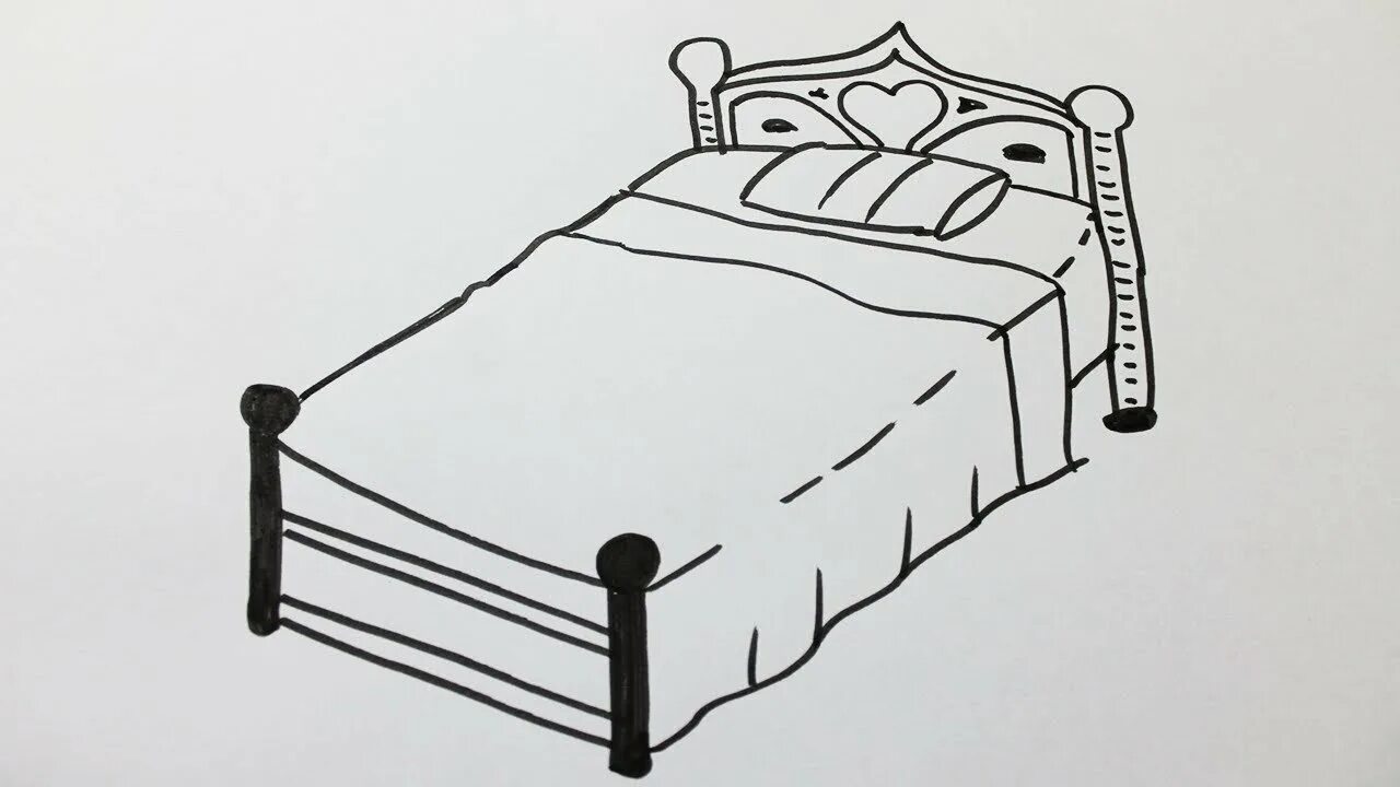 Как нарисовать кровать карандашом. Кровать рисунок. нарисовать кровать. кровать карандашом. кровать для срисовки.