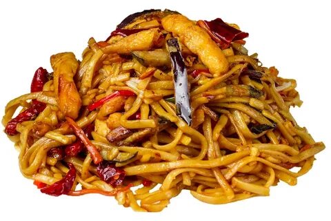 Удон с говядиной и овощами терияки