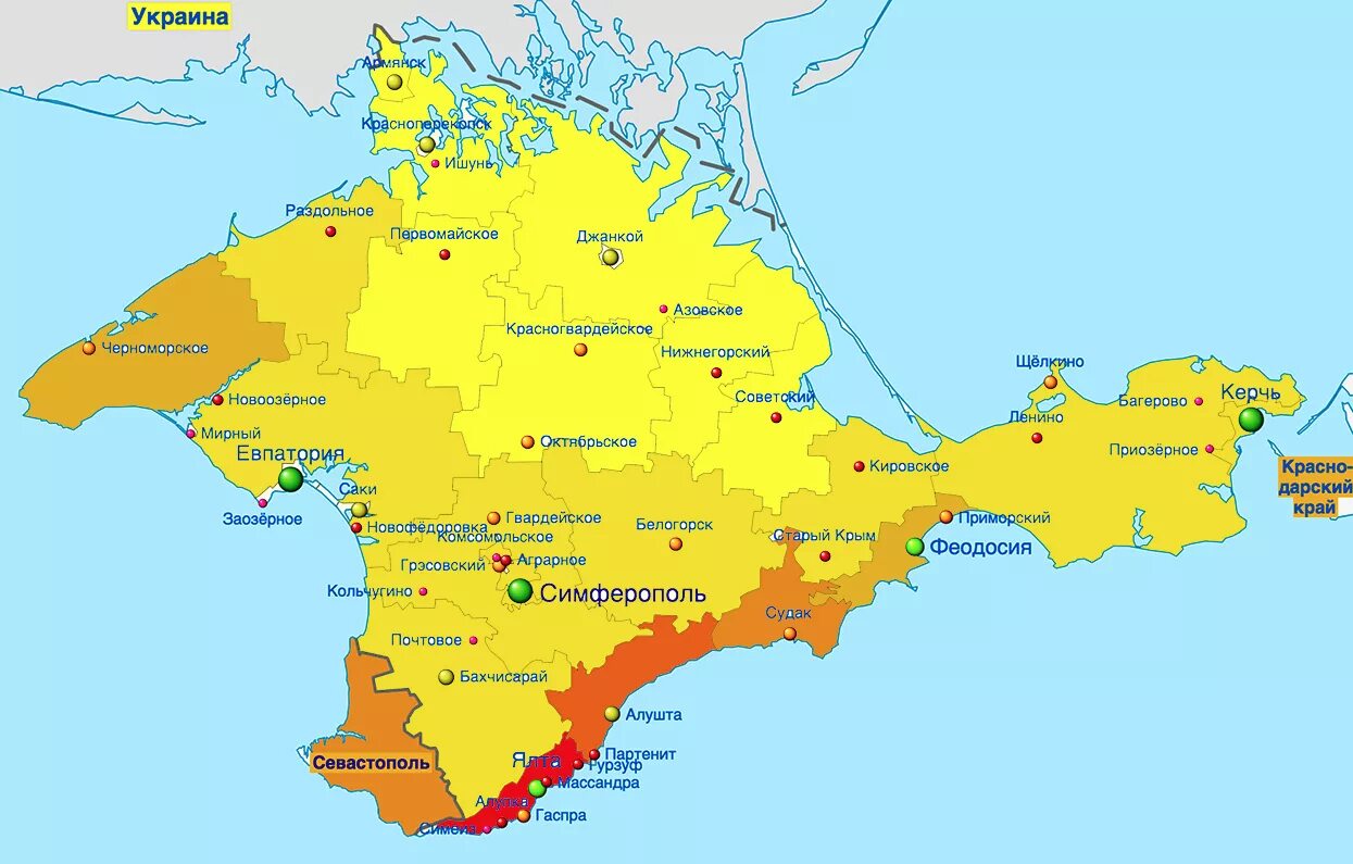 Крымский полуостров на карте. Крым карта Крыма Крымский полуостров. Крымский полуостров карта с городами и поселками. Карта Крымского полуострова с городами. В какой федеральный округ входит крымский полуостров