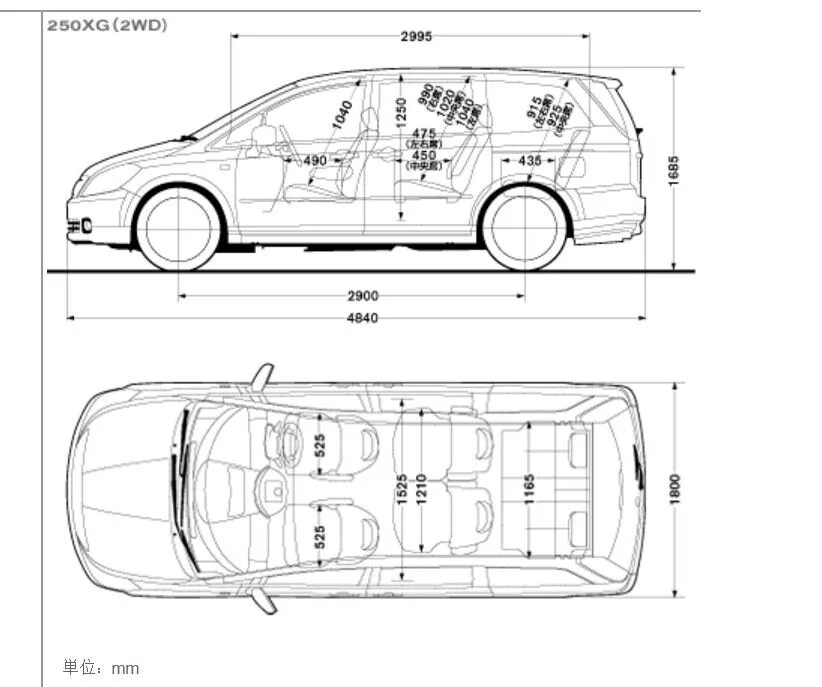 Габариты ниссан. Nissan Presage 1999 чертеж. Ниссан Пресаж 2001 габариты. Nissan Wingroad y12 габариты салона.