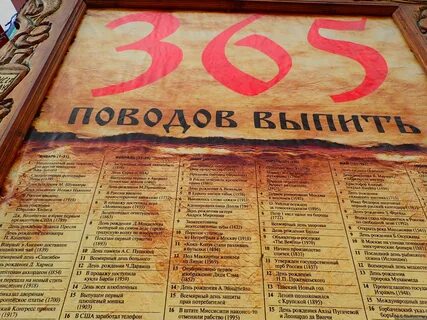 Праздничные дни 365 дней