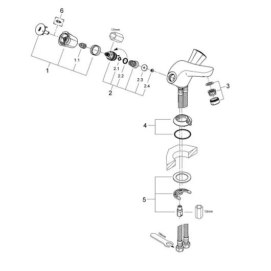 grohe 32752, grohe euroeco 32752, недорогой смеситель для кухни грое евроэко