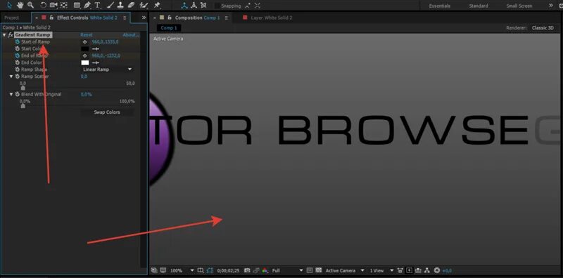 Градиент в афтер эффект. Градиент after effects. градиент в афтер эффекктс. как сделать градиент в афтер эффект.