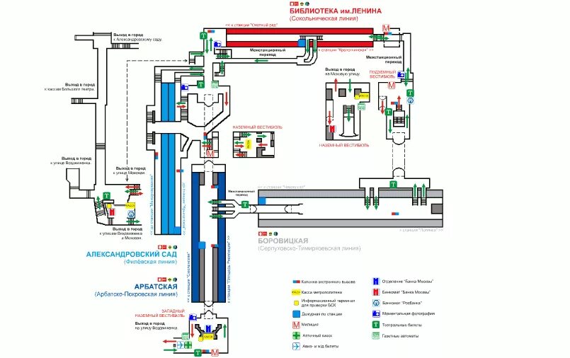 Схема станции метро Арбатская Арбатской Покровский линии. Схема станции библиотека имени Ленина. Станция Арбатская схема выходов. План метро библиотека имени Ленина.