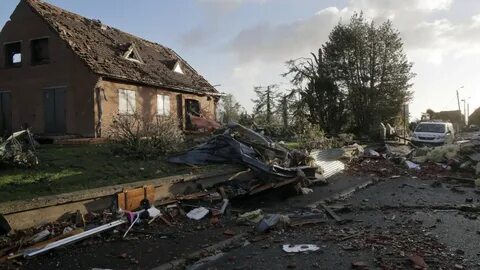 The storm destroy the