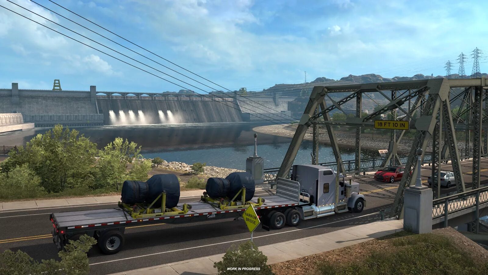 Игра плотина. American truck simulator washington. дамба в евро трак симулятор. постройка плотины игра.