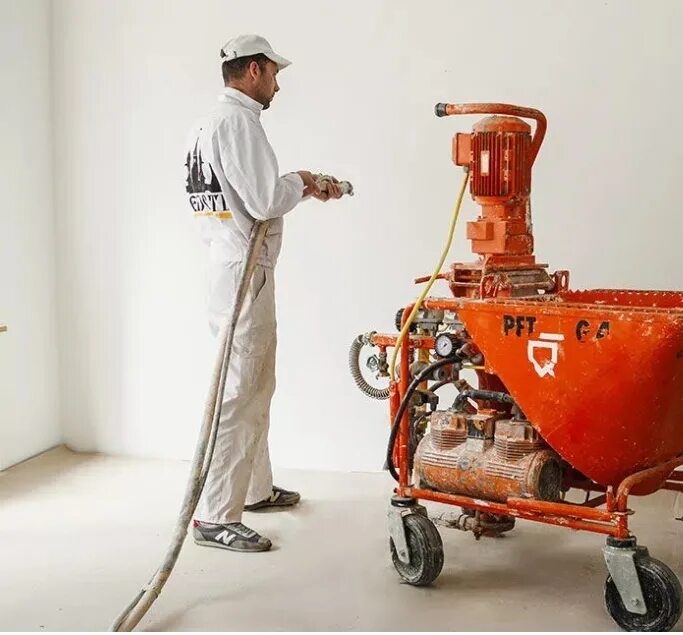 Штукатурная станция pft ritmo xl. Штукатурная станция пфт 5. Механическая штукатурка стен. Механизированная штукатурка стен. Машинная штукатурка в спб.