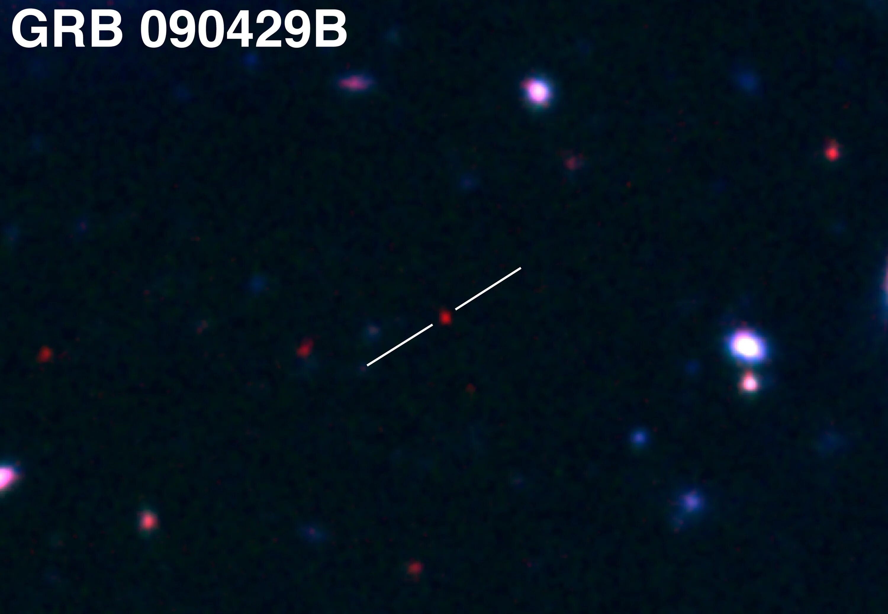 Самый далекий объект. Самый Дальний объект в космосе. Самая Дальняя звезда. Самая далекая точка в космосе. GRB 090429b звезда.