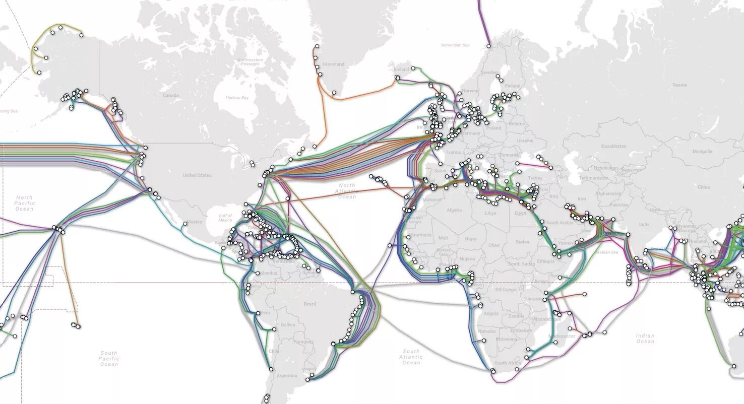 Карта подводных оптоволоконных кабелей. Карта интернет кабелей в мире. Магистральные линии трубопровода