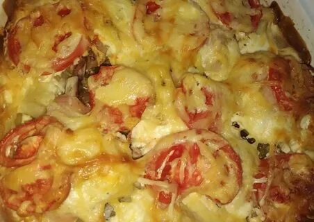 Картошка мясо помидоры в мультиварке