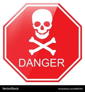 Warning danger sign Royalty Free Vector Image - VectorStock