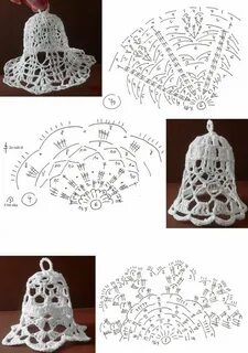 Вязаный колокольчик крючком