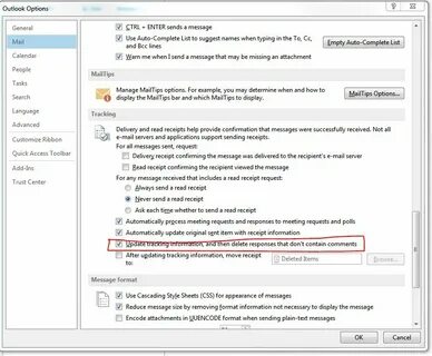 Почему сообщение outlook