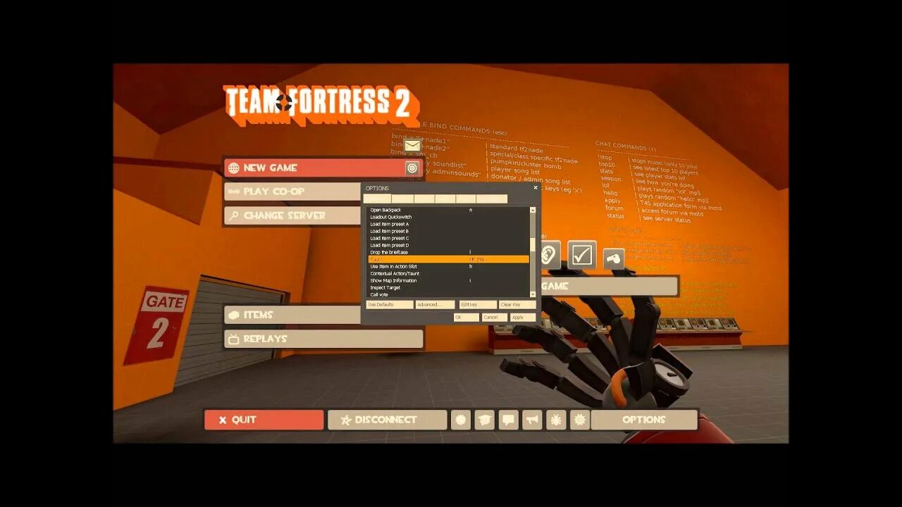 Tf2 настройки контракты. Как изменить перезарядку в tf2. Key bind in game.