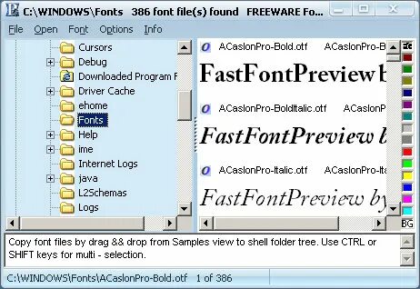 Папка fonts