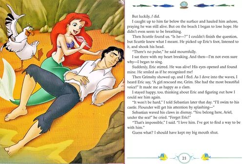 Find who calls. Русалочка Ариэль читать на английском. Walt Disney books the little Mermaid скан.