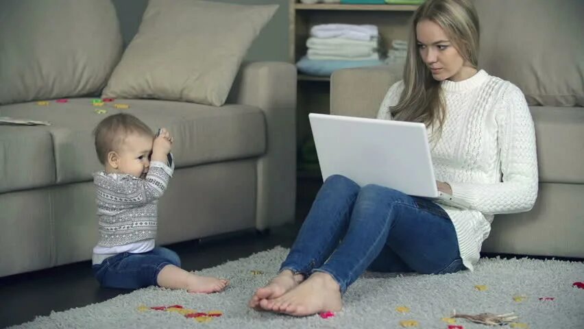 Mom sitting