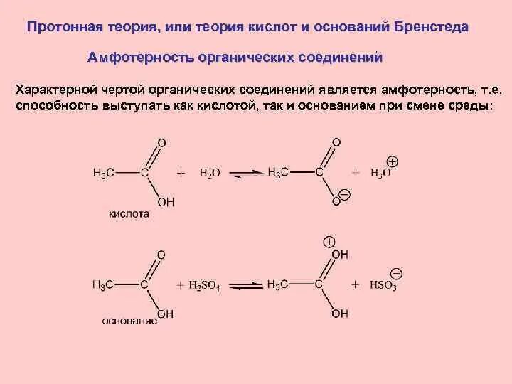 Взаимодействие уксусной кислоты со спиртами. Теория кислот Бренстеда. Теории кислот и оснований. Классификация кислот Бренстеда. Кислоты и основания по Бренстеду.