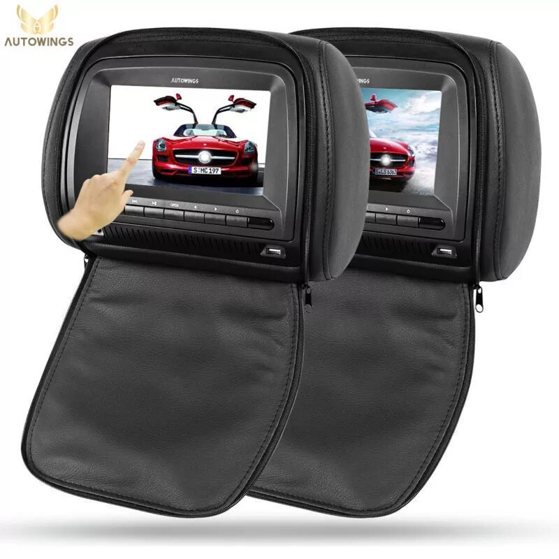 Подголовники с монитором купить. Car Headrest Monitor выдвижной держатель. Подголовник с монитором. Монитор в подголовник автомобиля. Монитор на подголовник автомобиля навесной.