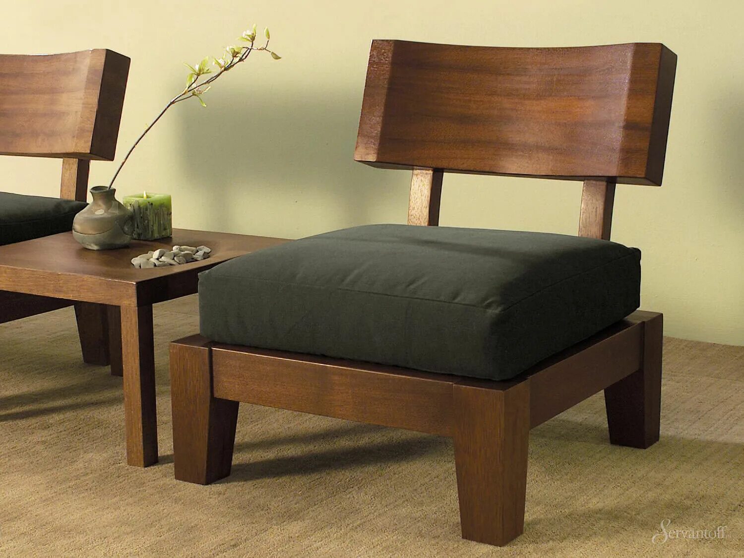 Кресло Japanese Style Armchair. Современная деревянная мебель. Деревянная мебель в интерьере. Кресло в эко стиле. Wooden мебель