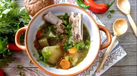 Вкусный шулюм из свинины
