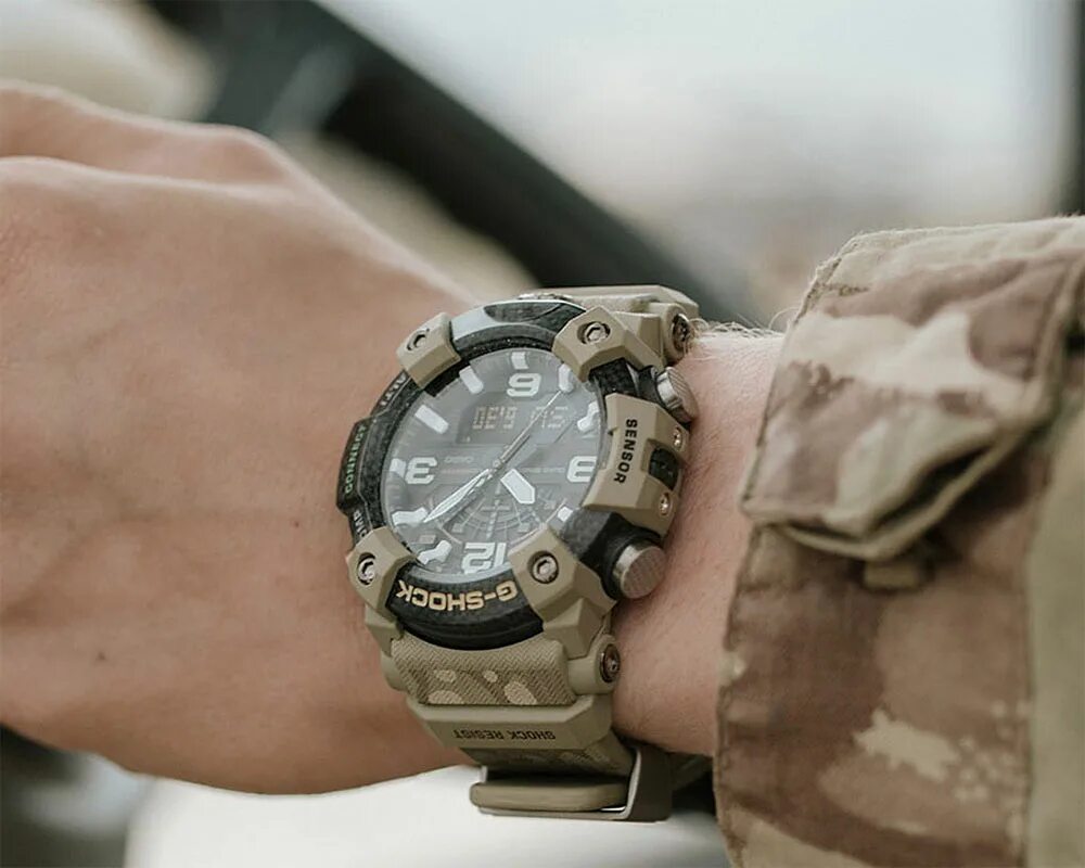 Коллаборация часов. Часы Casio gg-b100ba-1aer. G Shock gg-b100ba-1ae. G-Shock gg 100ba. G Shock Mudmaster камуфляж.