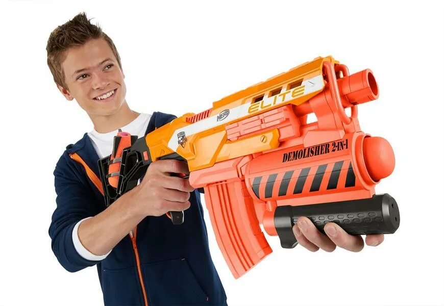 Nerf Elite Demolisher. Бластер нёрф 2023. Бластер НЕРФ мега разрушитель 2 в 1. Нёрф Модулус разрушитель.