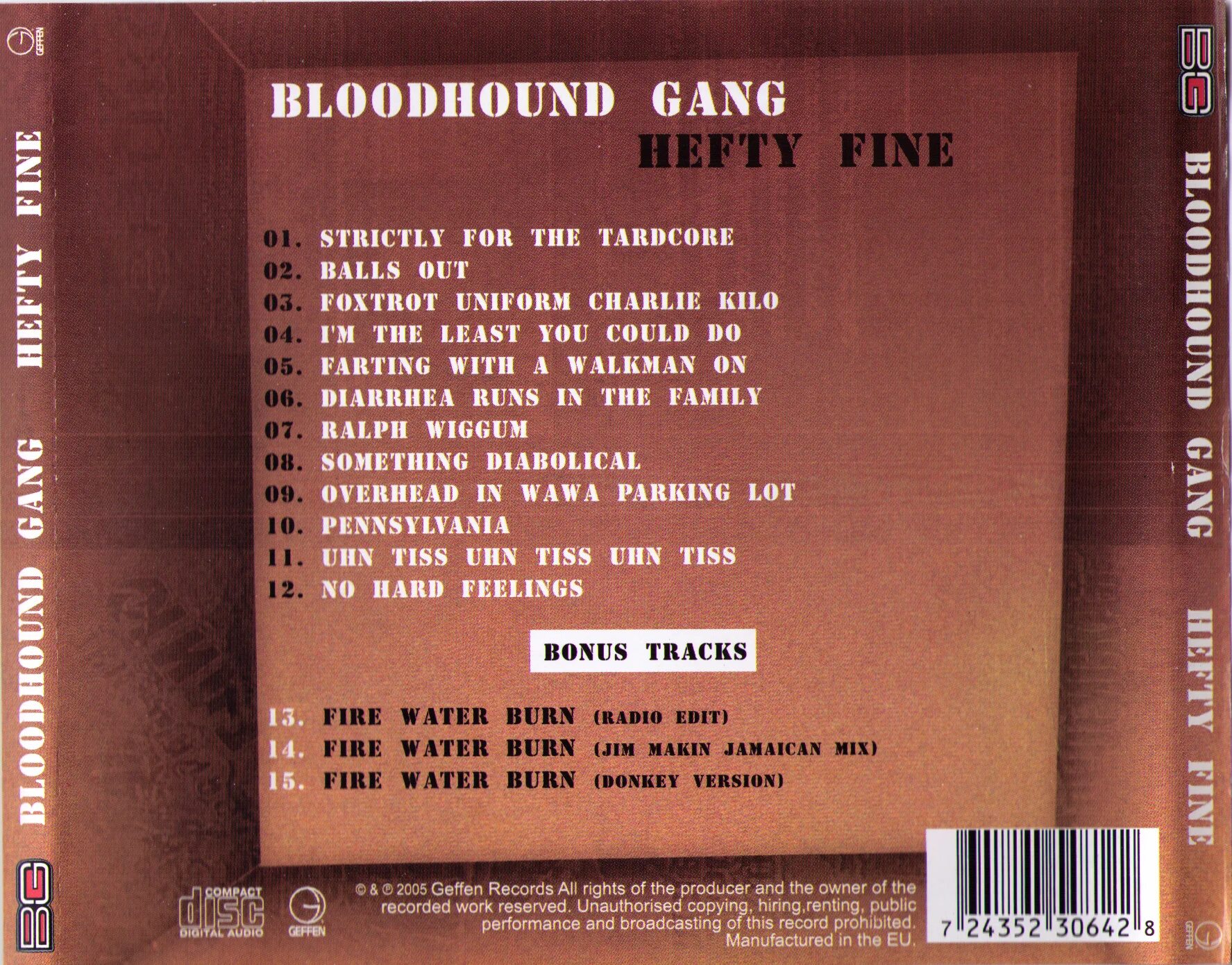 Группа Bloodhound gang альбомы. Hefty Fine Bloodhound gang. Bloodhound gang альбом Hefty Fine. Bloodhound gang Hefty Fine обложка. Bloodhound gang тексты