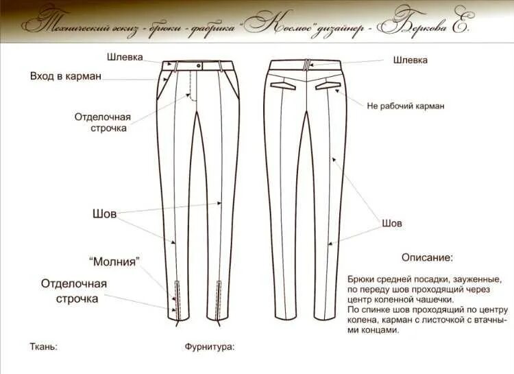 Четверо брюк предложение. Техническое описание модели брюк. Моделирование брюк. Техническое описание модели брюк женских.