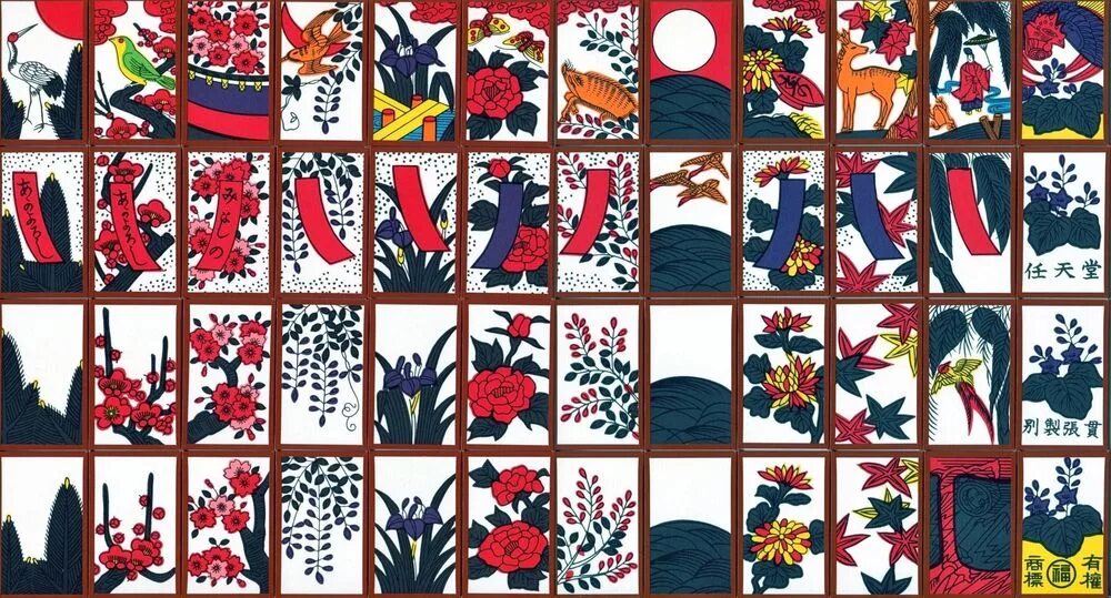 Карты ханафуда. Японская колода ханафуда. Японская Цветочная колода ханафуда. Японские игральные карты ханафуда. Карты ханафуда игра.