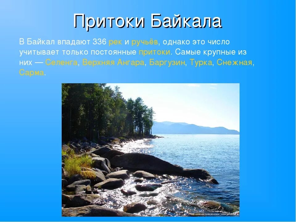 В озеро байкал впадает. Притоки озера Байкал. Реки впадающие в Байкал. Крупные притоки Байкала. В Байкал впадает 336.