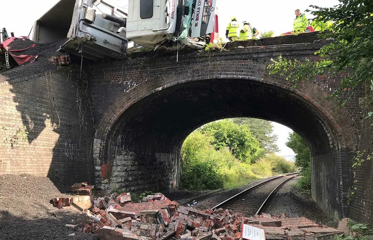 Bridge destroyed. Destroyed bridge. destroyed road. old destroyed bridge. seismic impact of roads and railways.
