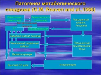 Развития метаболического синдрома