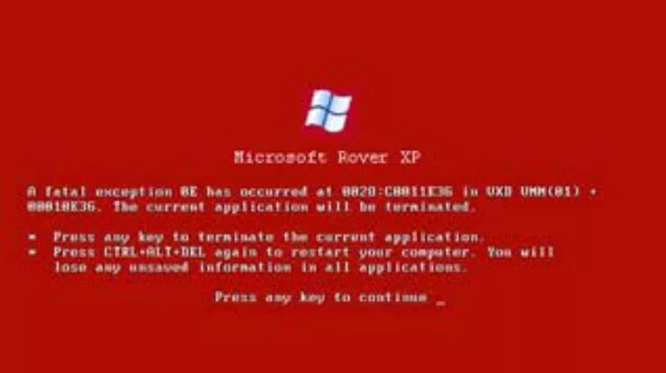 Red screen of death